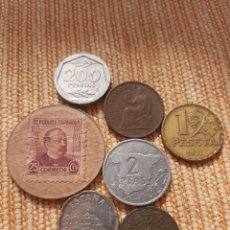 Monedas República: (ESPAÑA) LOTE DE MONEDAS VARIAS ÉPOCAS. Lote 293191513