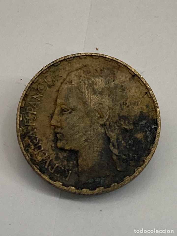 Monedas Rep&uacute;blica: Moneda 1 peseta 1937 - Foto 1