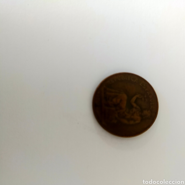Monedas Rep&uacute;blica: 50 c&eacute;ntimos 1937 Rep&uacute;blica espa&ntilde;ola. Error - Foto 4