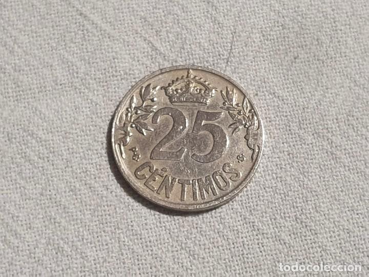 Monedas Rep&uacute;blica: Moneda de 25 c&eacute;ntimos - 1925 - EBC/EF - Foto 2
