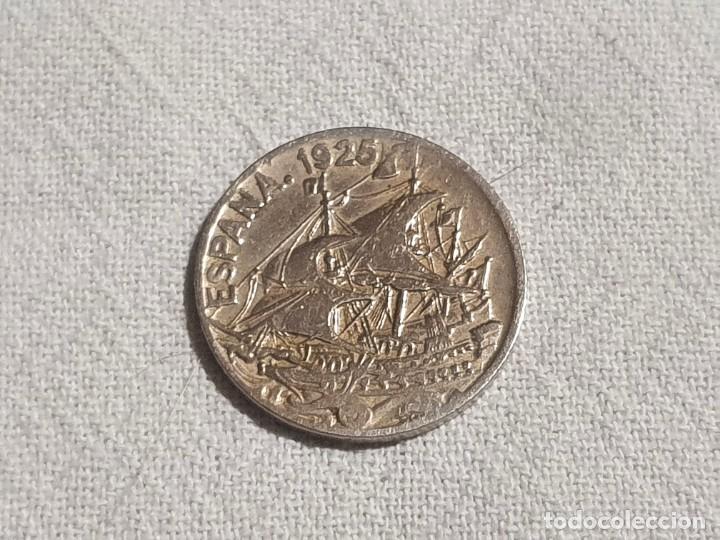 Monedas Rep&uacute;blica: Moneda de 25 c&eacute;ntimos - 1925 - EBC/EF - Foto 3