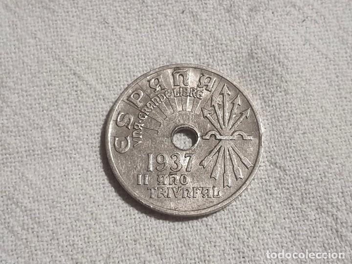 Monedas Rep&uacute;blica: Moneda de 25 c&eacute;ntimos 1937 - EBC/EF - Foto 1