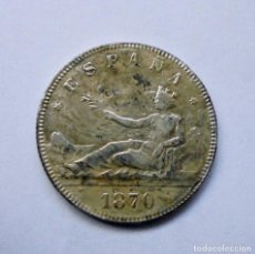 Monedas República: ESPAÑA.I REPUBLICA MONEDA DE 2 PESETAS 1870.- PLATA. Lote 314416393