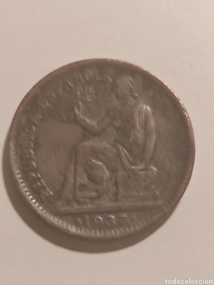 Monedas Rep&uacute;blica: Moneda 50 c&eacute;ntimos 1937 - Foto 1