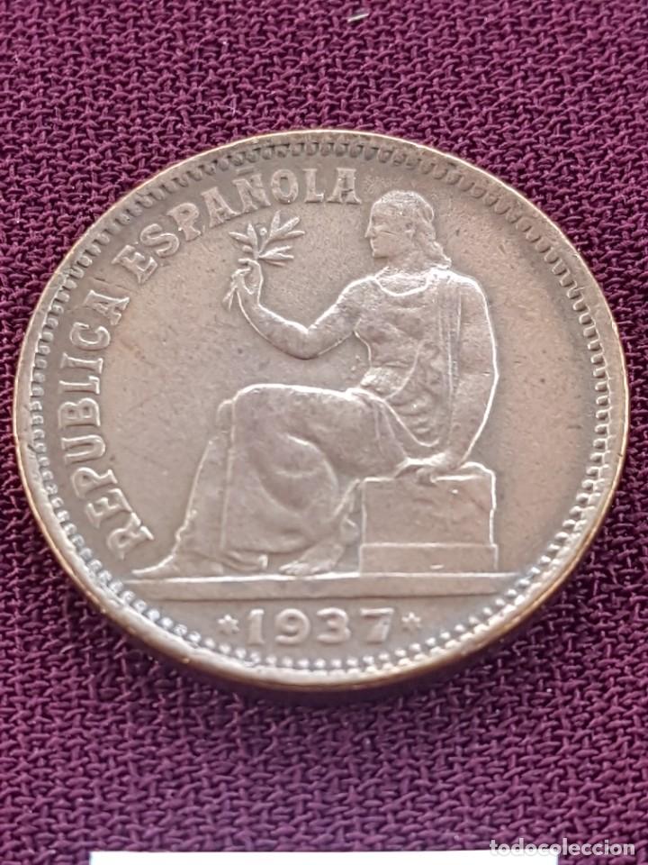 Monedas Rep&uacute;blica: II Republica 50 centimos 1937☆34 - Foto 1