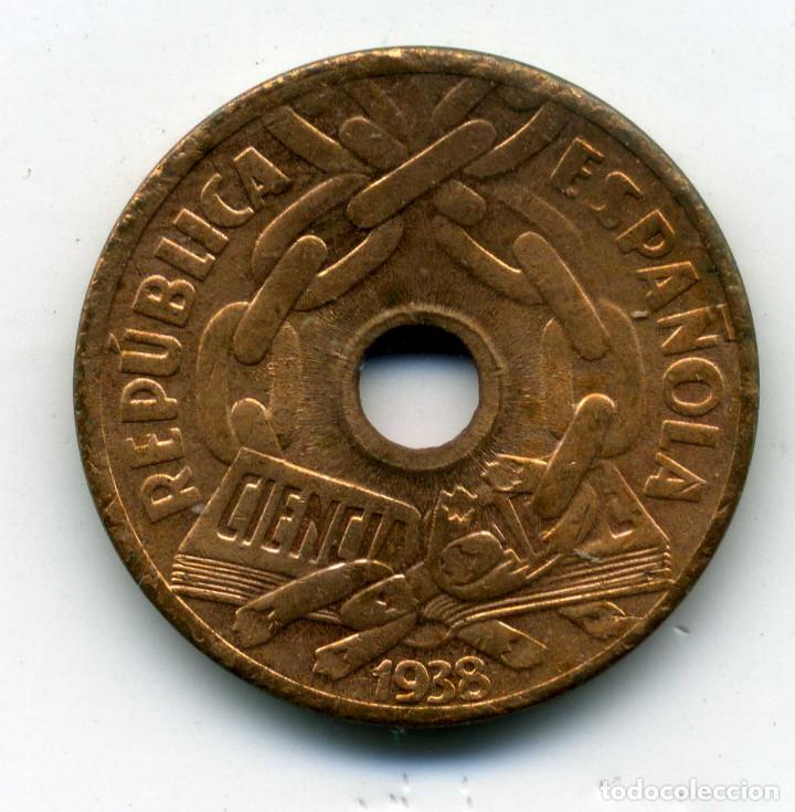 Monedas Rep&uacute;blica: 1938 MADRID - 25 CENTIMOS - S/C - Foto 1
