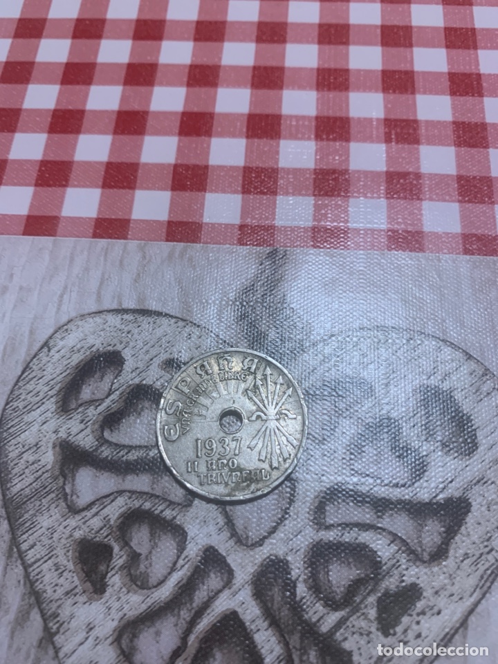 Monedas Rep&uacute;blica: Moneda de 25 c&eacute;ntimos 1937 - Foto 1