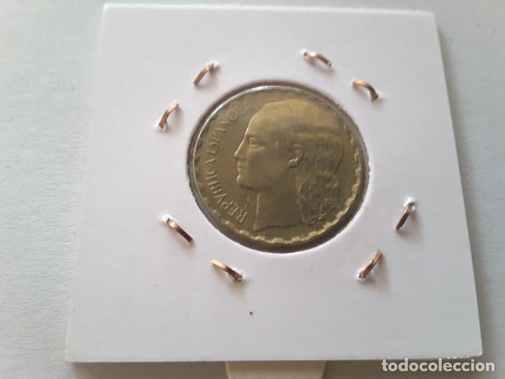 Monedas Rep&uacute;blica: Moneda 1 peseta 1937 - Foto 2