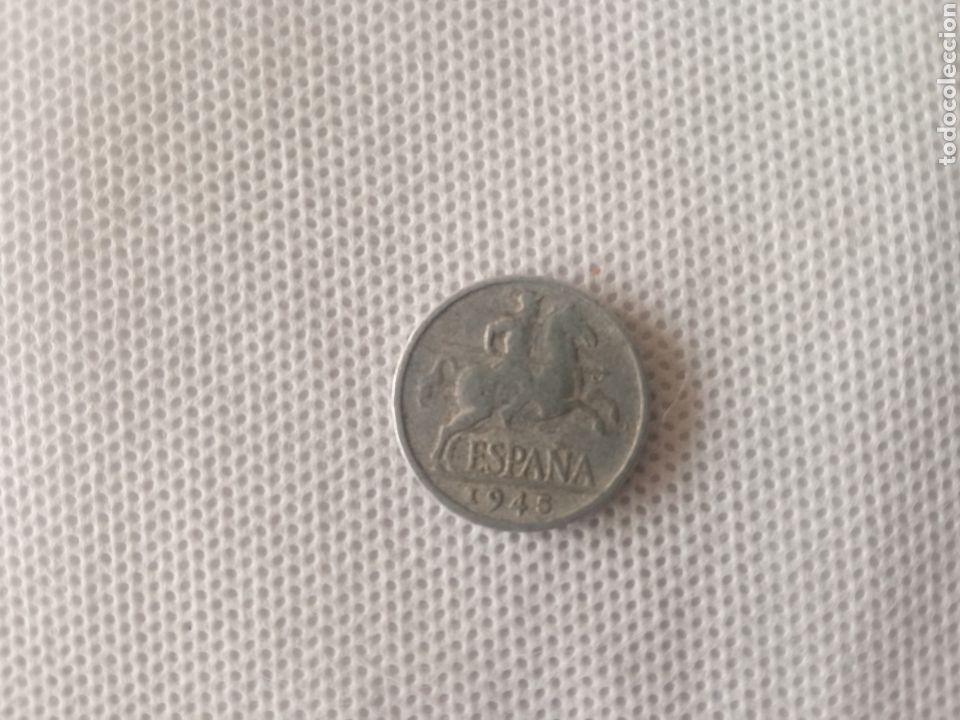 Monedas Rep&uacute;blica: Espa&ntilde;a moneda 5 c&eacute;ntimos 1945 - Foto 1