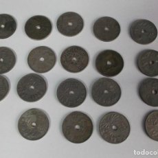 Monedas República: LOTE DE 19 MONEDAS DE 25 CÉNTIMOS DE ESPAÑA AÑOS 1927 - 1934 - 1937. Lote 336360348