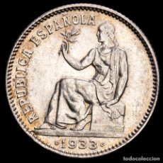 Monedas República: REPÚBLICA ESPAÑOLA - 1 PESETA DE PLATA. MADRID, 1933 (*34). Lote 340105118