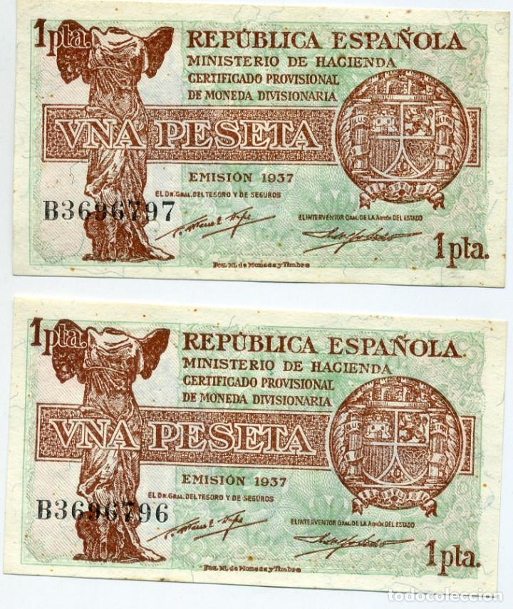 Monedas Rep&uacute;blica: Billetes de la Rep&uacute;blica sin circular - Foto 3