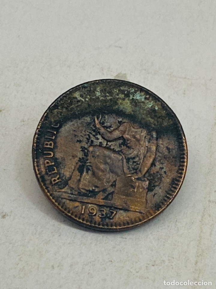 Monedas Rep&uacute;blica: Moneda de 50 c&eacute;ntimos 1937 - Foto 2