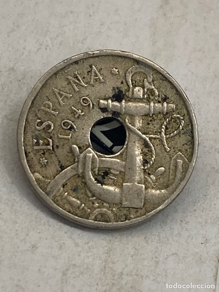 Monedas Rep&uacute;blica: Moneda 50 c&eacute;ntimos 1945 - Foto 1