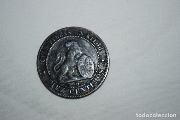 Monedas Rep&uacute;blica: DIEZ CENTIMOS 1870 , I&ordf; REPUBLICA . - Foto 1