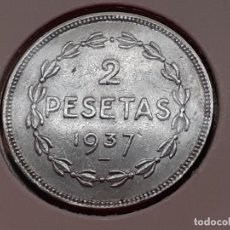Monedas República: ESPAÑA 2 PESETAS 1937 EUSKADI. Lote 345232453