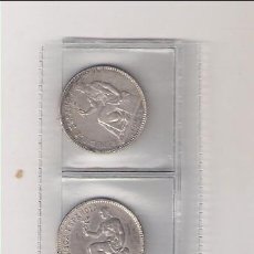 Monedas República: LOTE 5 MONEDAS DE 1 PESETA DE LA REPÚBLICA ESPAÑOLA DE 1933 *3-4. PLATA. MBC+ (RE4). Lote 348763482