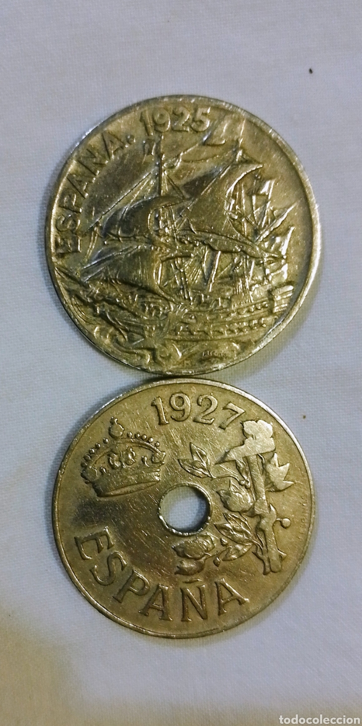 Monedas Rep&uacute;blica: MONEDAS DE 25 C&Eacute;NTIMOS ANTIGUAS - Foto 3