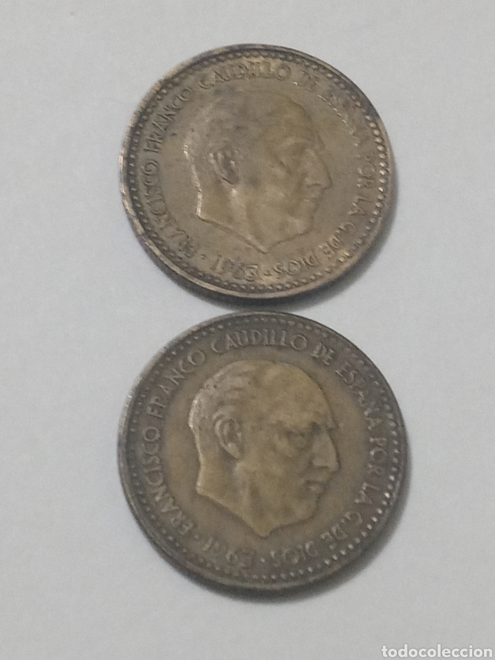 Monedas Rep&uacute;blica: 2 ptas 1963 *64/65 franco - Foto 1