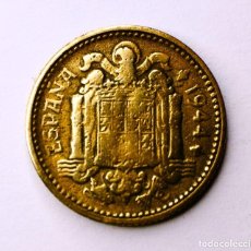 Monedas República: 1 PESETA DE 1944 SIN ESTRELLA Y SIN ESFINGE. Lote 353986178