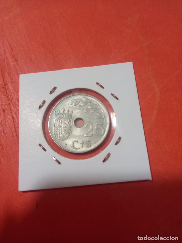 Monedas Rep&uacute;blica: 25 c&eacute;ntimos 1937 estado S/C - Foto 1