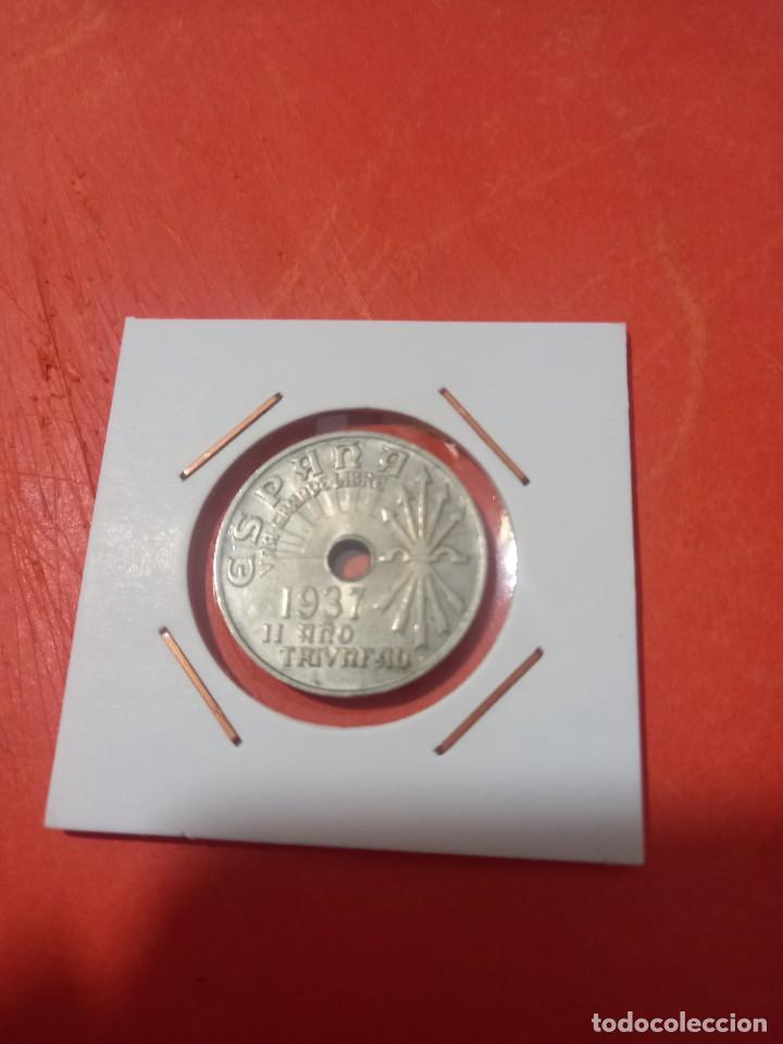 Monedas Rep&uacute;blica: 25 c&eacute;ntimos 1937 estado S/C - Foto 2