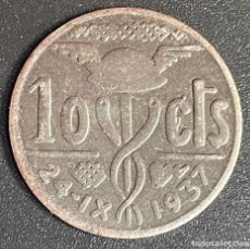 Monedas República: 10 CTS AYUNTAMIENTO DE OLOT 1937. Lote 355189883