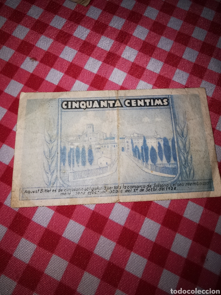 Monedas Rep&uacute;blica: Billete Rep&uacute;blica Solsona - Foto 1