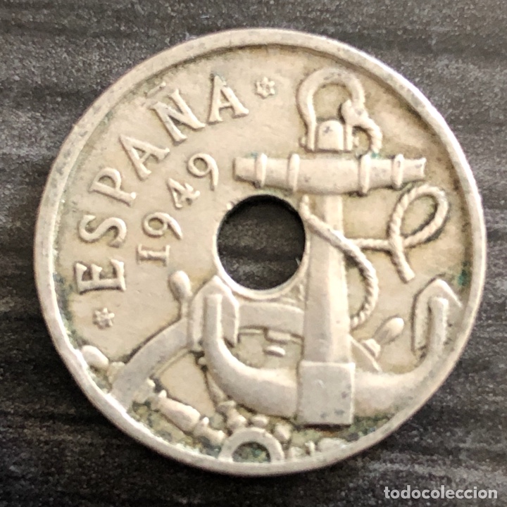 Monedas Rep&uacute;blica: Moneda 0,50 centav. 1949 - Foto 2