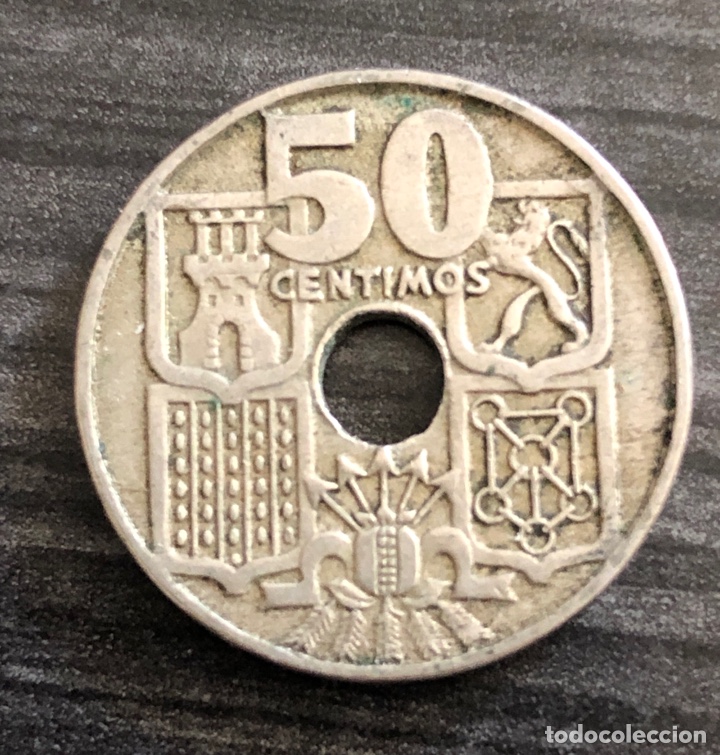 Monedas Rep&uacute;blica: Moneda 0,50 centav. 1949 - Foto 1