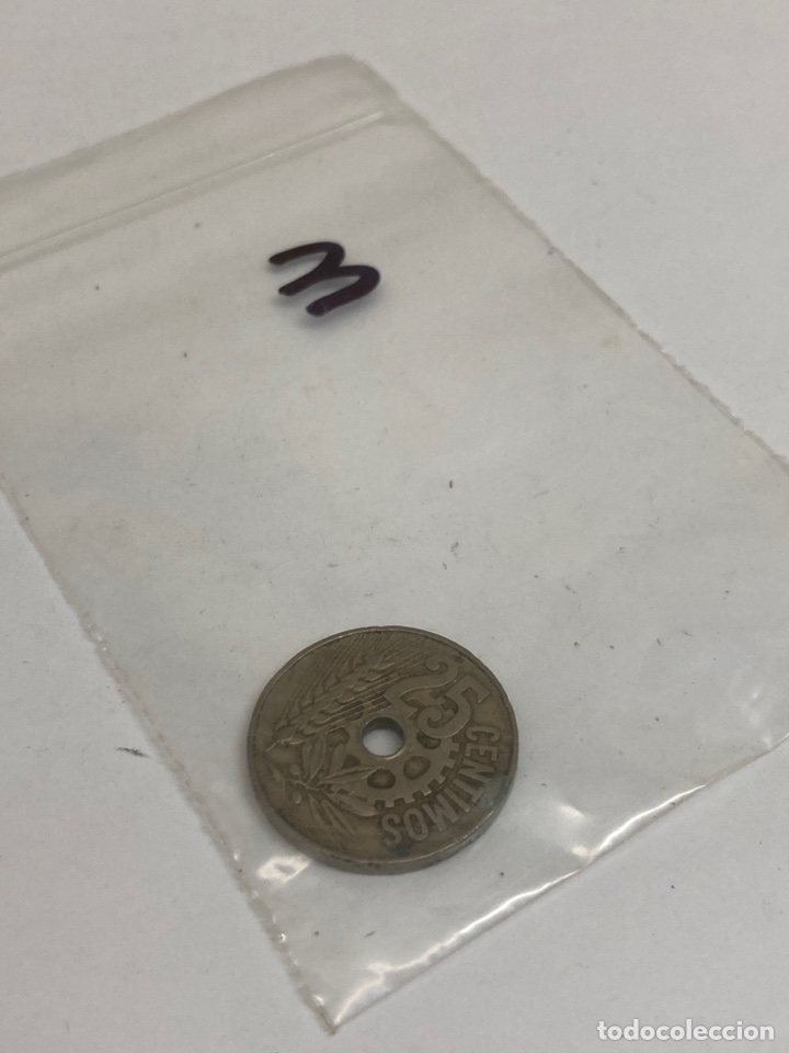 Monedas Rep&uacute;blica: Moneda 25 c&eacute;ntimos 1934 - Foto 3