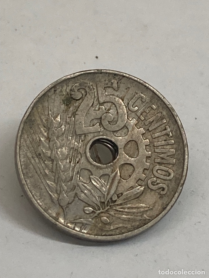 Monedas Rep&uacute;blica: Moneda de 24 c&eacute;ntimos 1934 - Foto 1