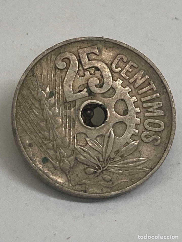 Monedas Rep&uacute;blica: Moneda de c&eacute;ntimos 1934 - Foto 1