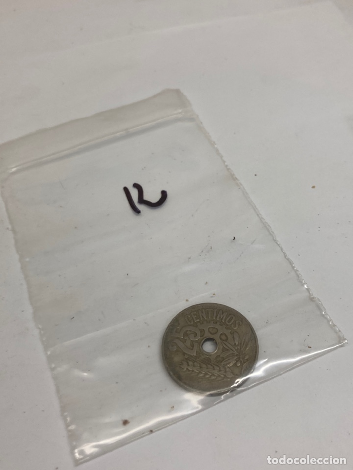 Monedas Rep&uacute;blica: Moneda de 25 c&eacute;ntimos 1934 - Foto 3