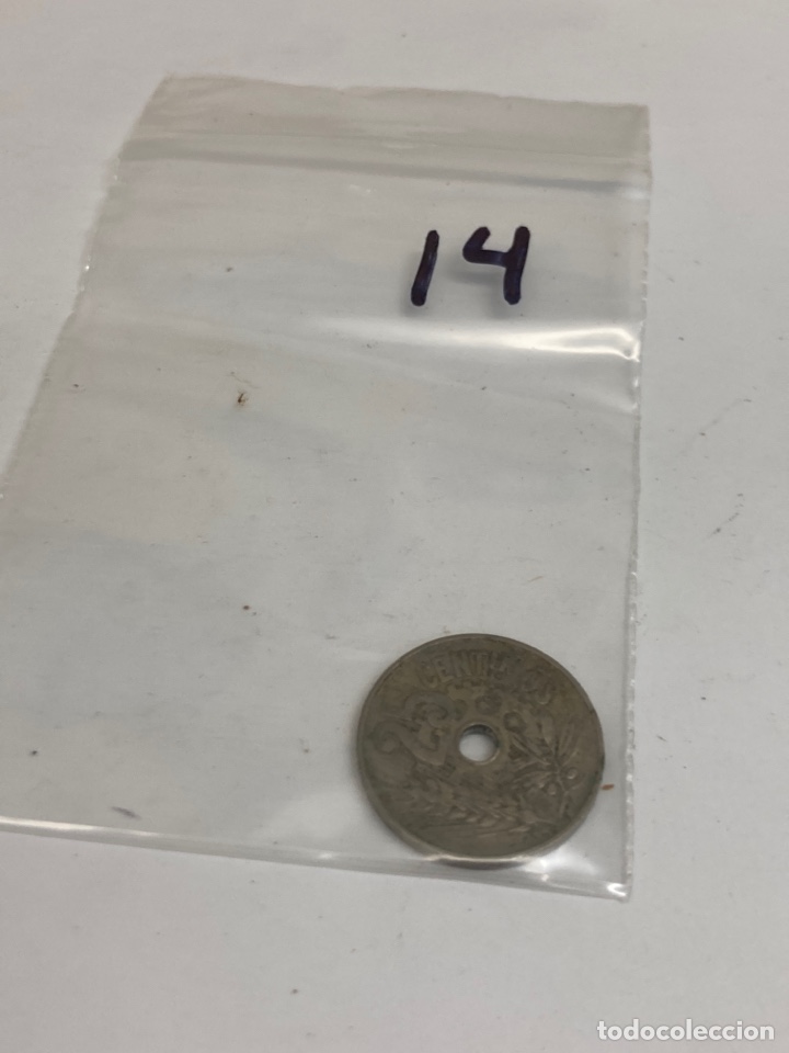 Monedas Rep&uacute;blica: Moneda 25 c&eacute;ntimos 1934 - Foto 3