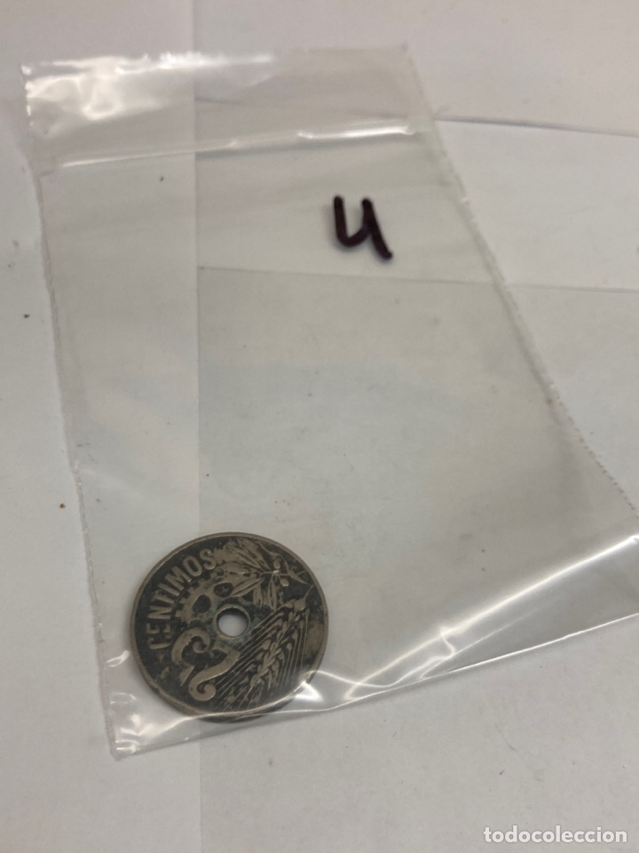 Monedas Rep&uacute;blica: Moneda 25 c&eacute;ntimos 1934 - Foto 3