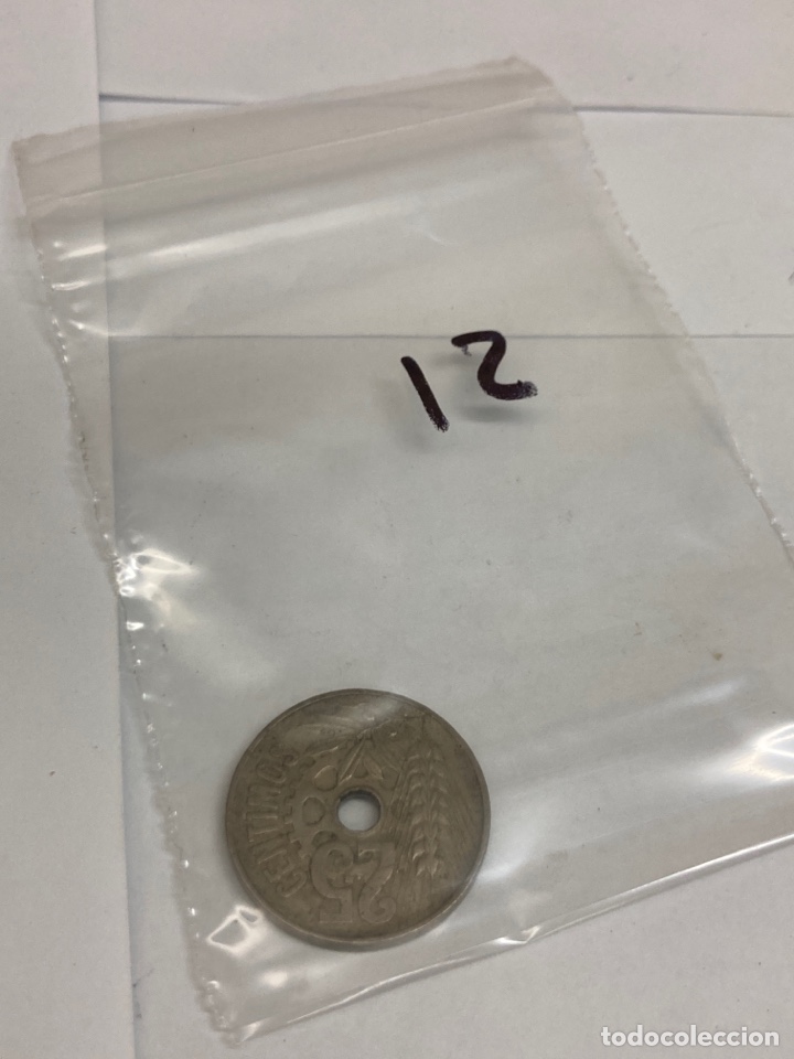 Monedas Rep&uacute;blica: Moneda de 25 c&eacute;ntimos 1934 - Foto 3