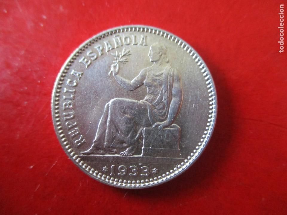 Monedas Rep&uacute;blica: II republica. moneda de 1 peseta sin circular - Foto 1