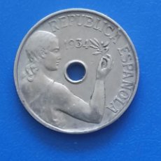 Monedas República: MONEDA DE 25 CENTIMOS DE PESETA - II SEGUNDA REPÚBLICA ESPAÑOLA - 1934- ESPAÑA - KM#:751.. Lote 362756875