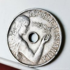 Monedas República: ⚜️ AK892. 25 CÉNTIMOS 1934. Lote 364253796
