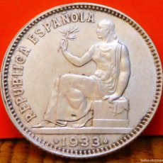 Monedas República: ESPAÑA, PESETA, 1933*34. PLATA. SC. (1947). Lote 364593886