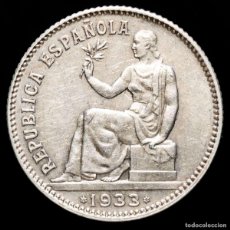 Monedas República: REPÚBLICA ESPAÑOLA - 1 PESETA DE PLATA. MADRID, 1933 (*34). Lote 365975041