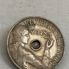 Monedas República: MONEDA DE 25 CÉNTIMOS 1934. Lote 366100271