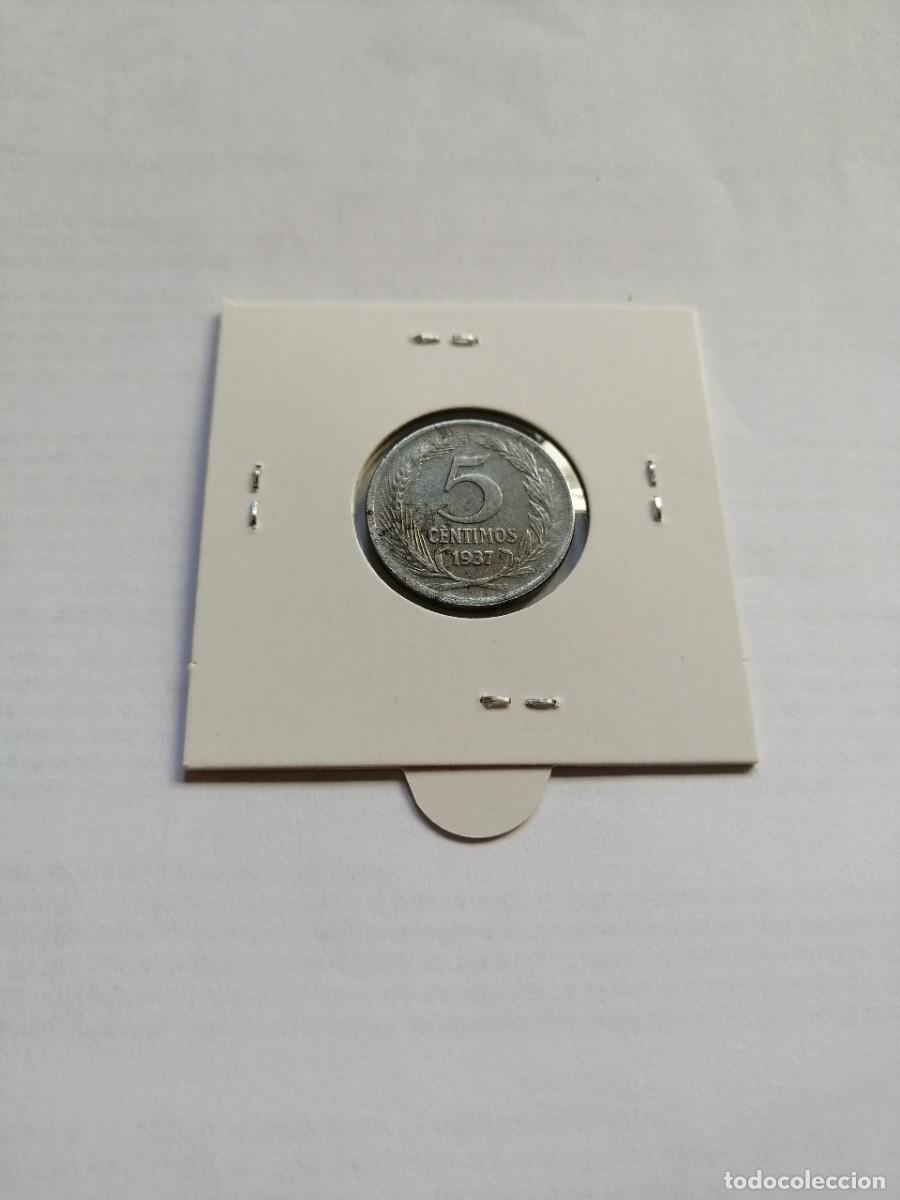 Monedas Rep&uacute;blica: 5 Centimos 1937 - Foto 2