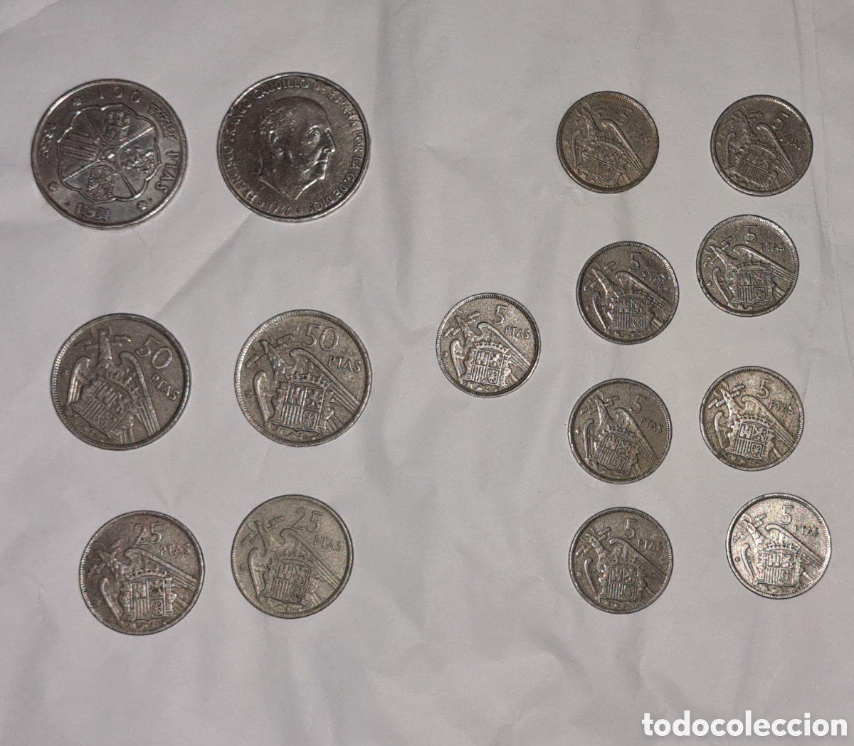 Monedas Rep&uacute;blica: Monedas de Francisco Franco - Foto 2