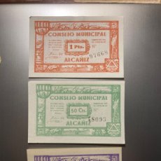 Monedas República: ALCAÑIZ. GUERRA CIVIL. 1937