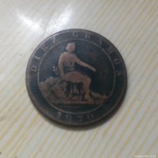 Monedas República: 10 CÉNTIMOS 1870.. Lote 389138544