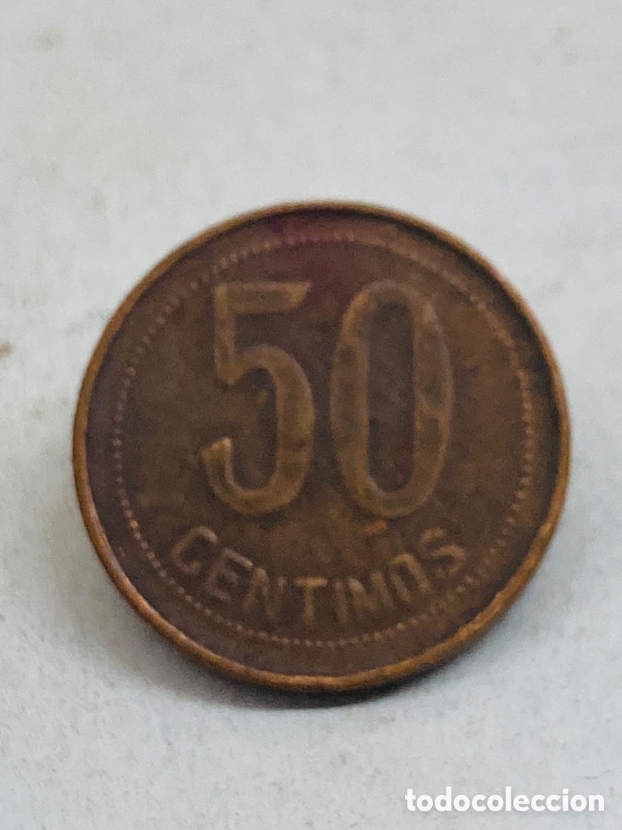 Monedas Rep&uacute;blica: Moneda de 50 c&eacute;ntimos 1937 rep&uacute;blica - Foto 2