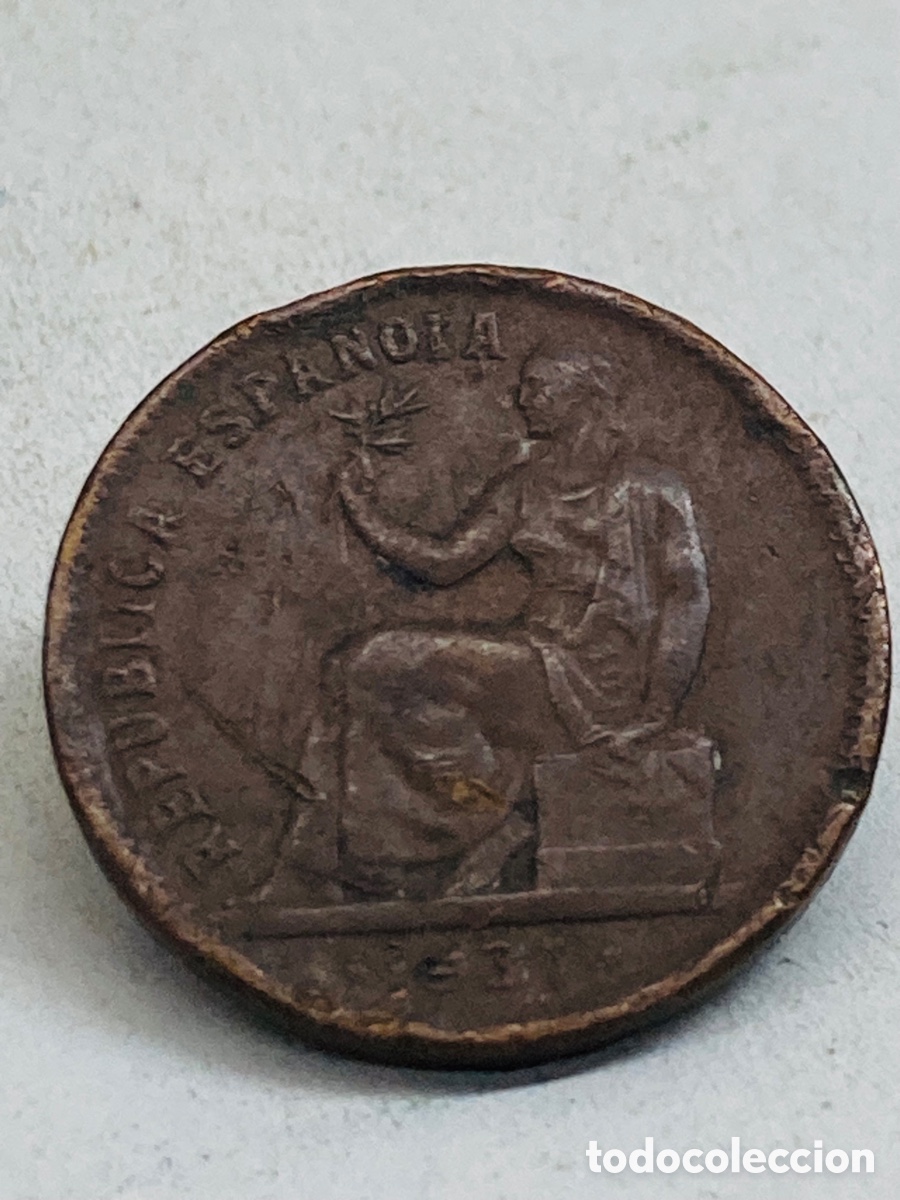Monedas Rep&uacute;blica: Moneda 50 c&eacute;ntimos 1937 rep&uacute;blica - Foto 1