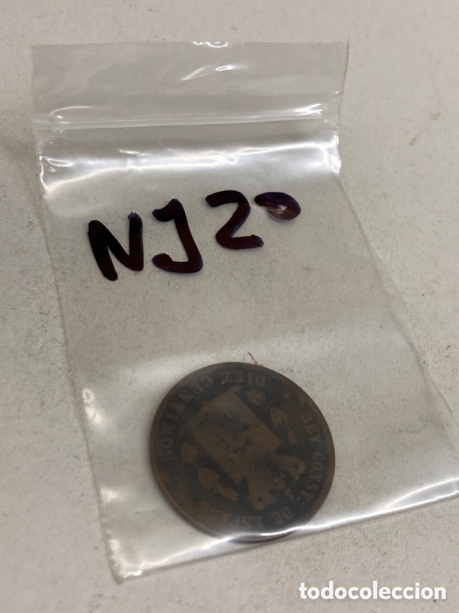 Monedas Rep&uacute;blica: Moneda de diez c&eacute;ntimos 1878 - Foto 3